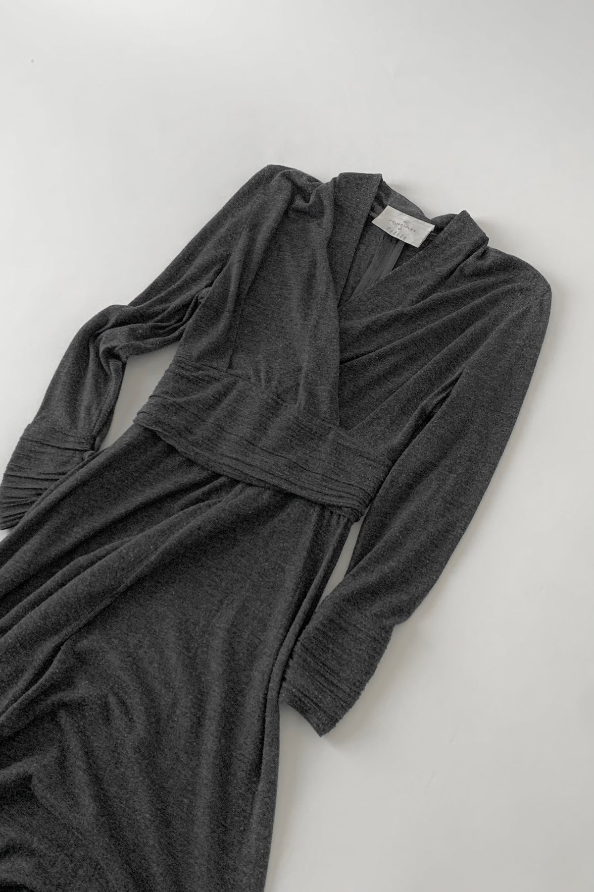 U.K. gray gather design dress