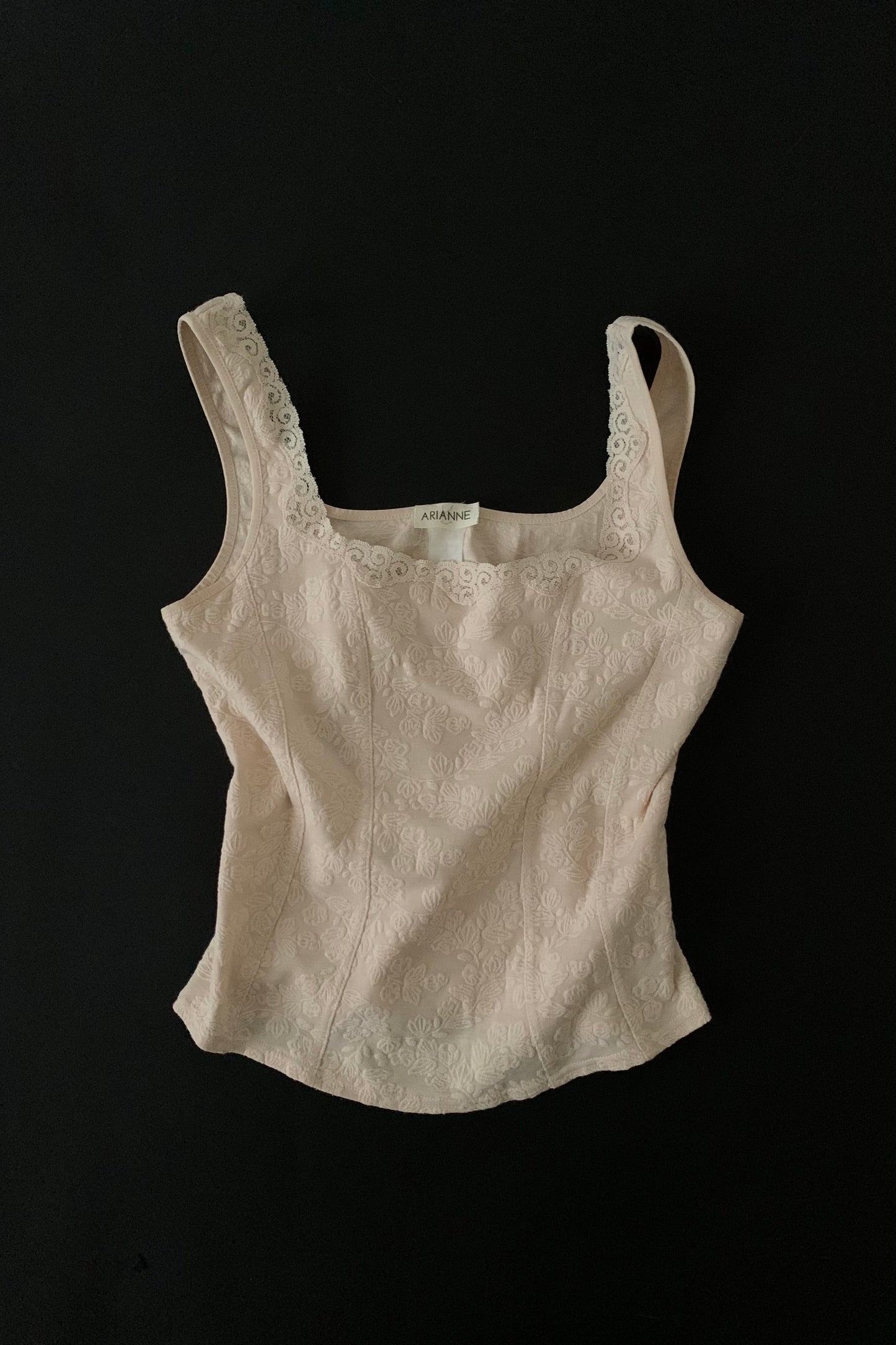 Canada pink jacquard camisole