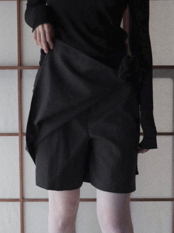 MaxMara dark  gray wrap wool pants