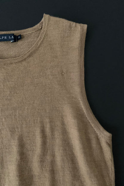 Ralph Lauren brown wool vest
