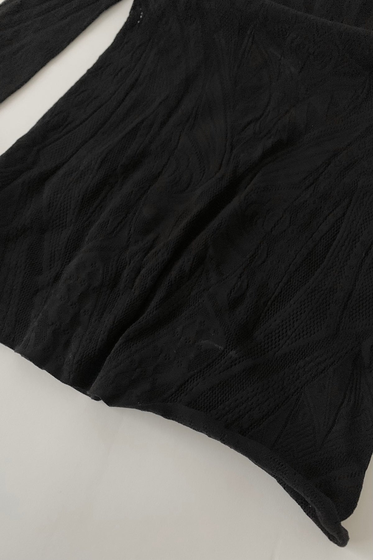 black lace tight tops