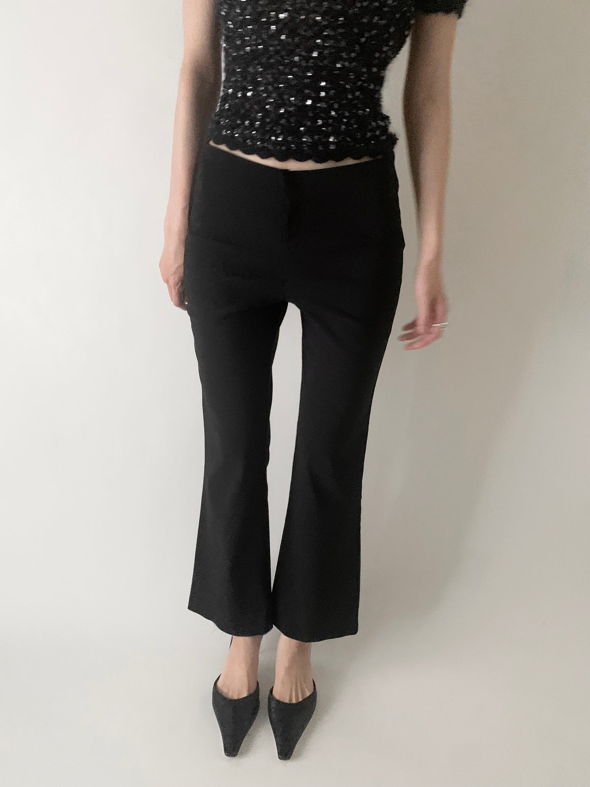 usa black boots cut pants