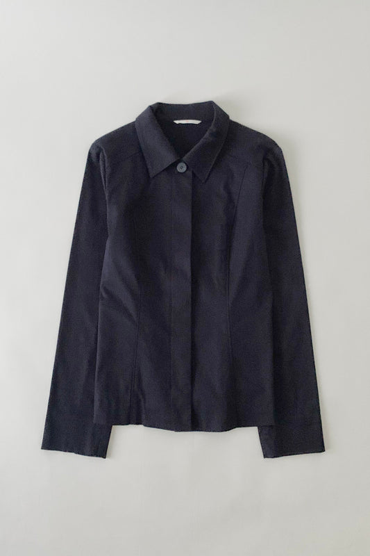 dark purple buttons jacket