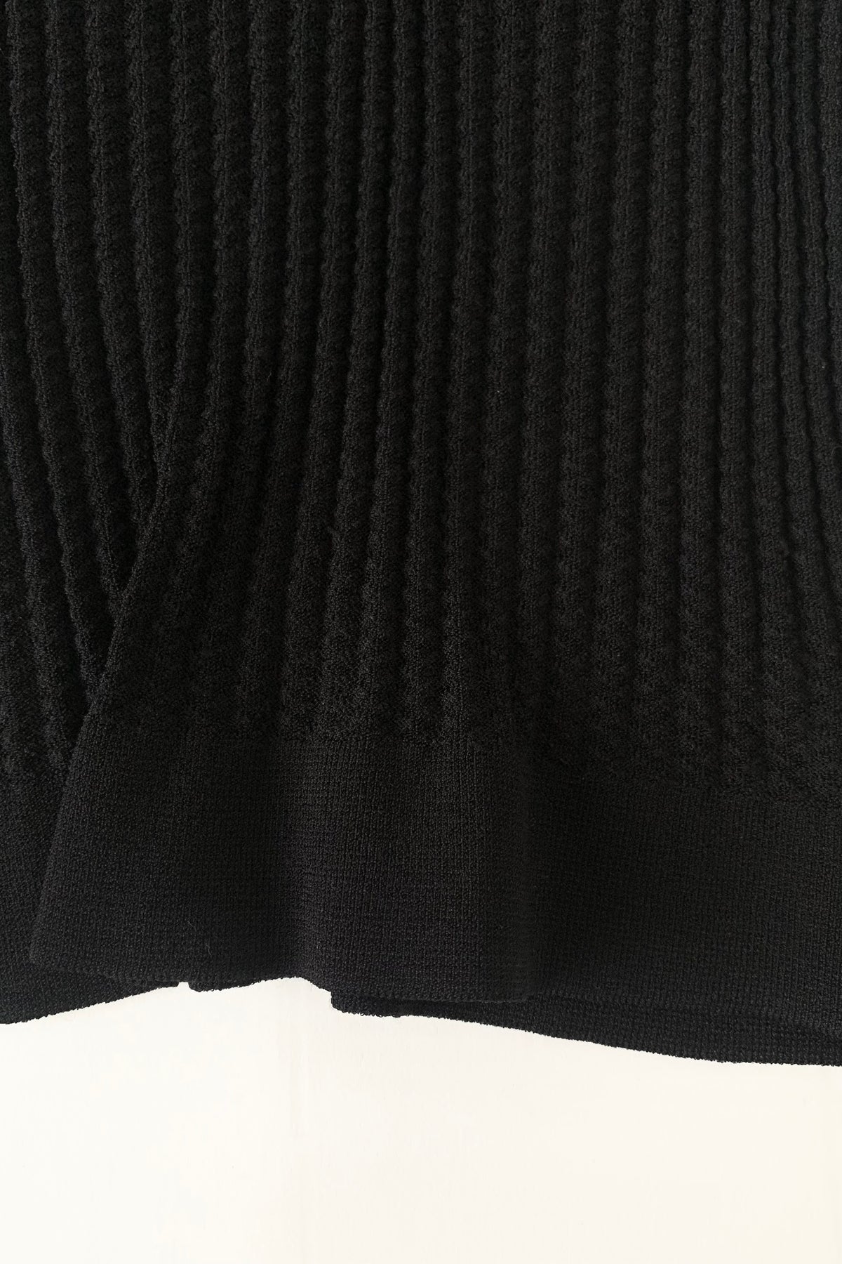 black squins collar polo tops