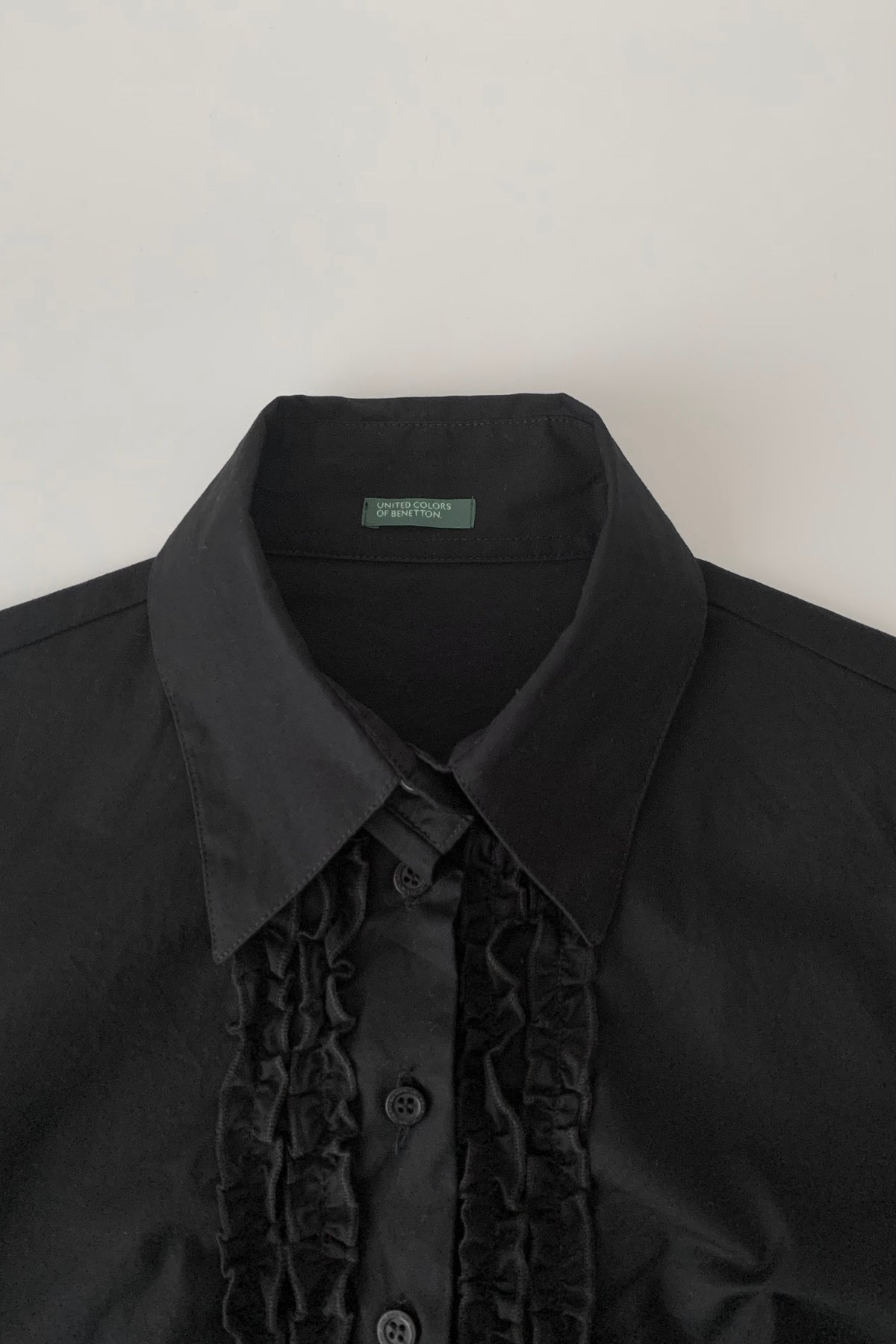 black centre frill shirt