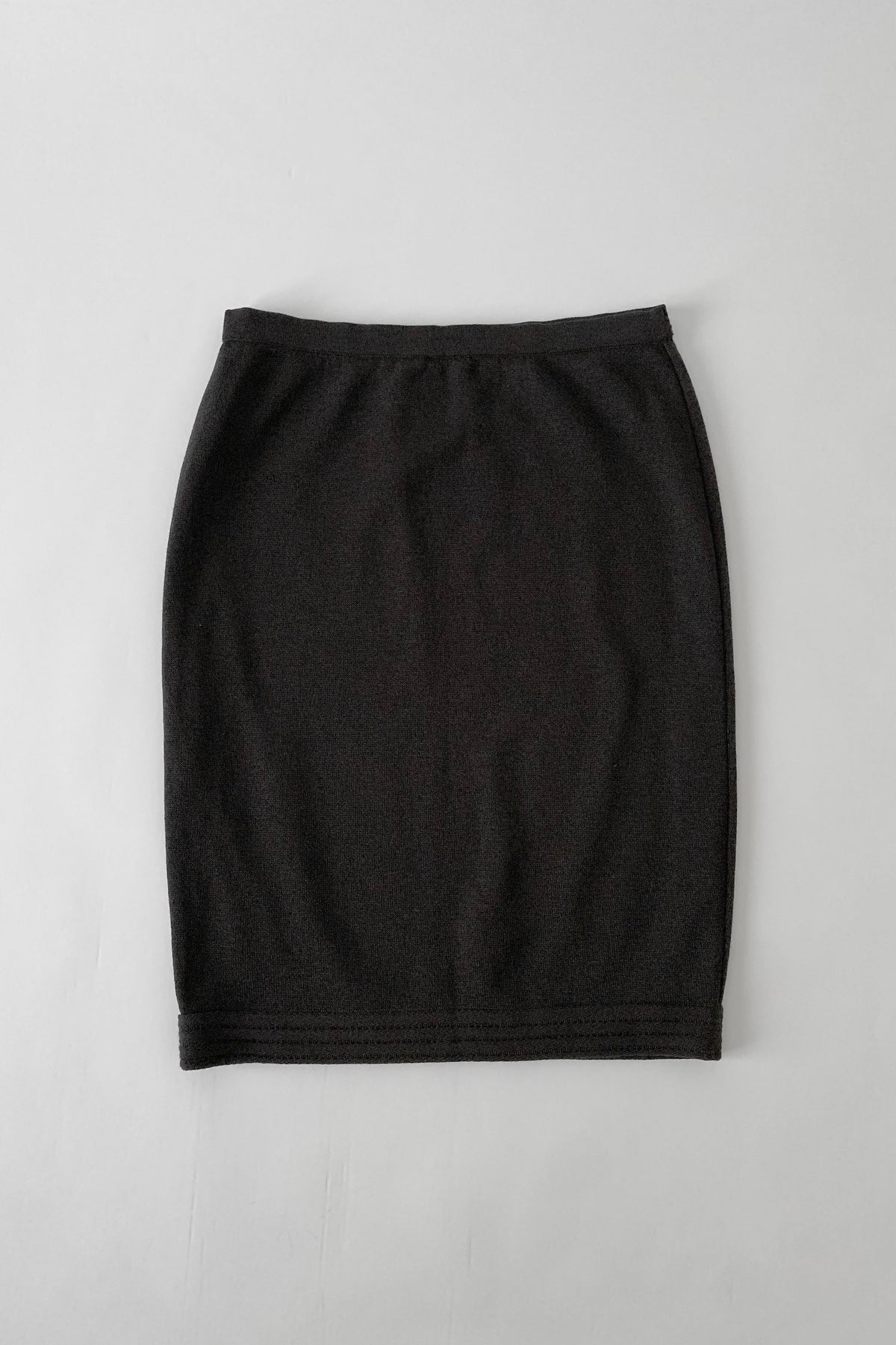 Italy charcoal gray knit skirt