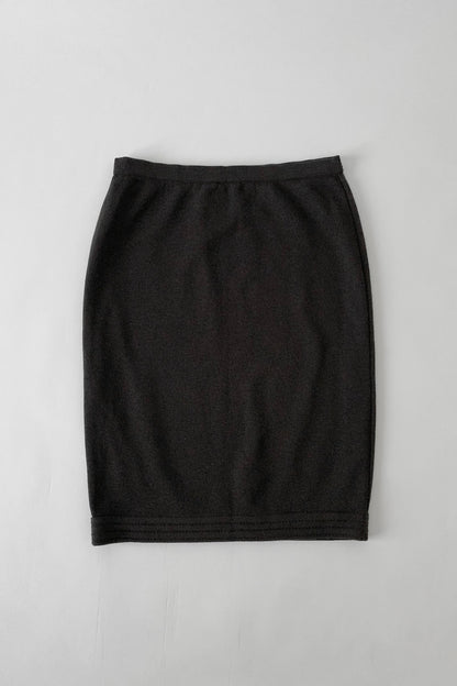 Italy charcoal gray knit skirt