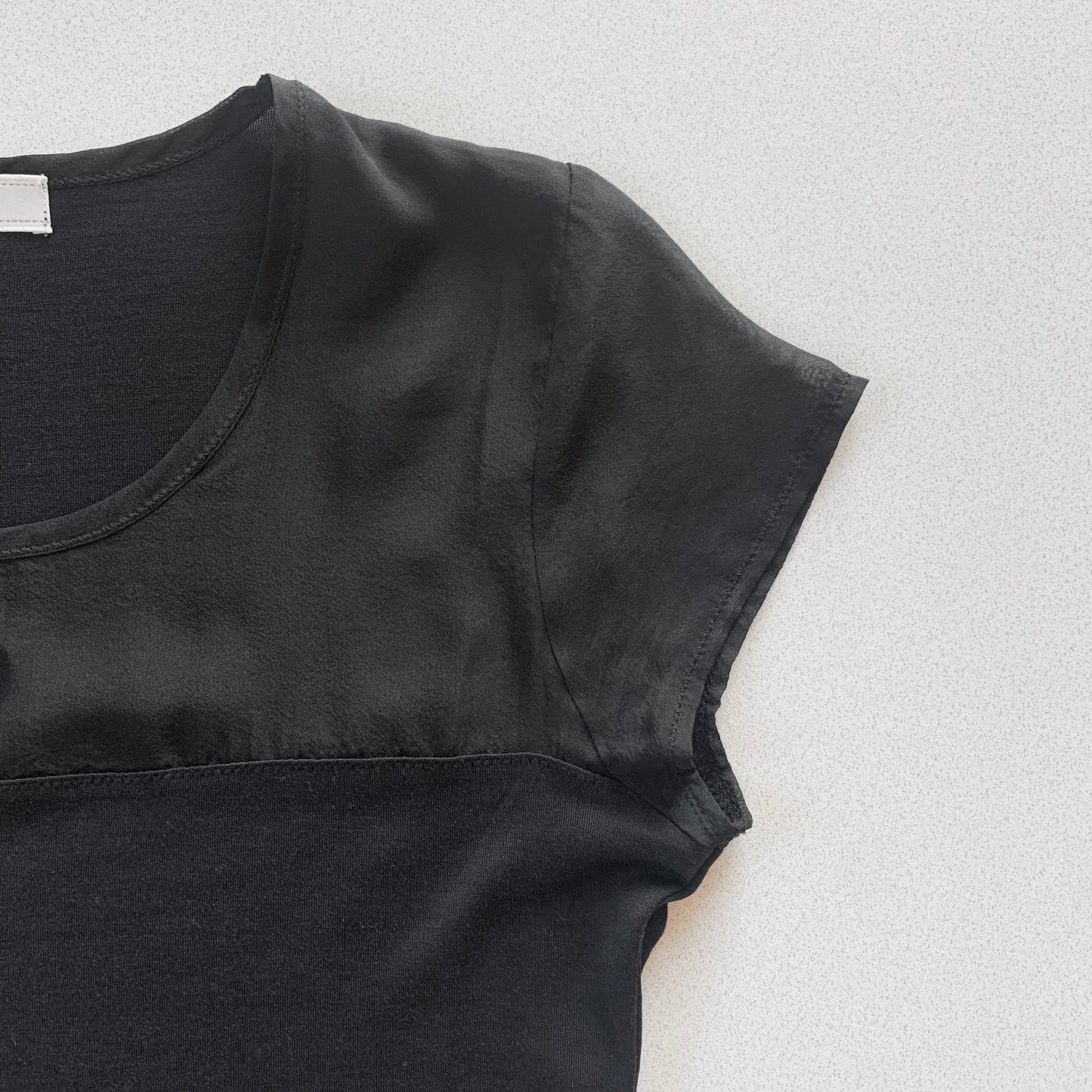 black semi-sheer tops