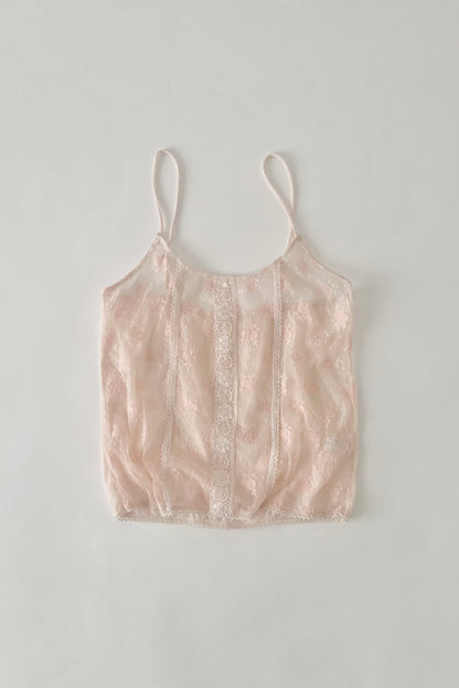 Chloe pink lingerie camisole
