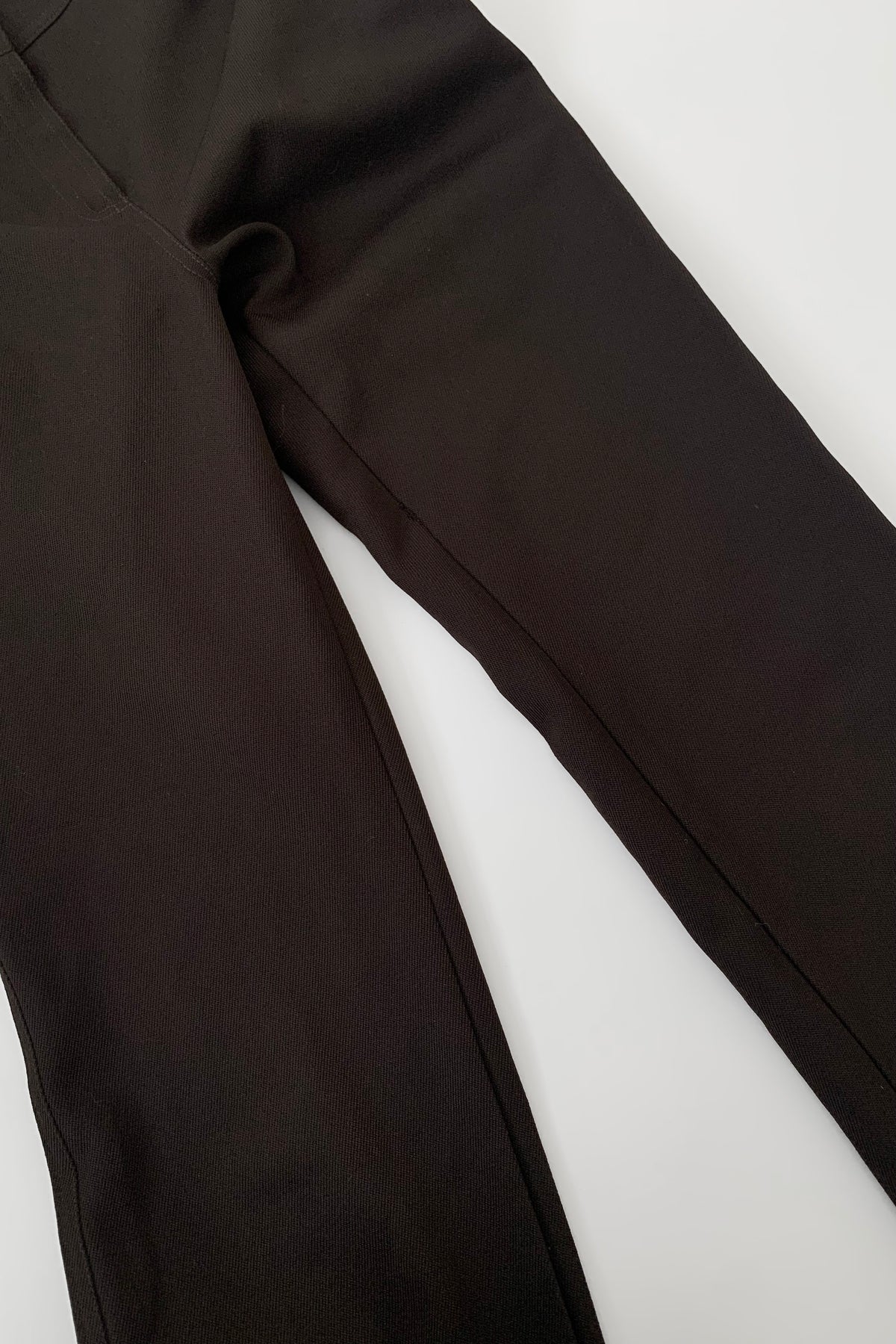 dark brown high-waist pants