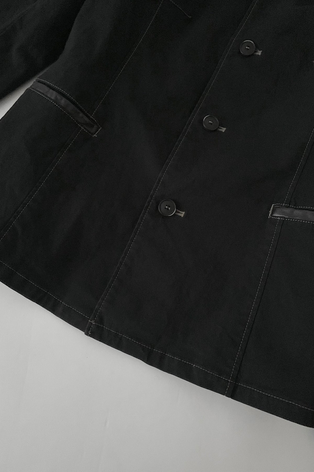 dark green collar leather jacket