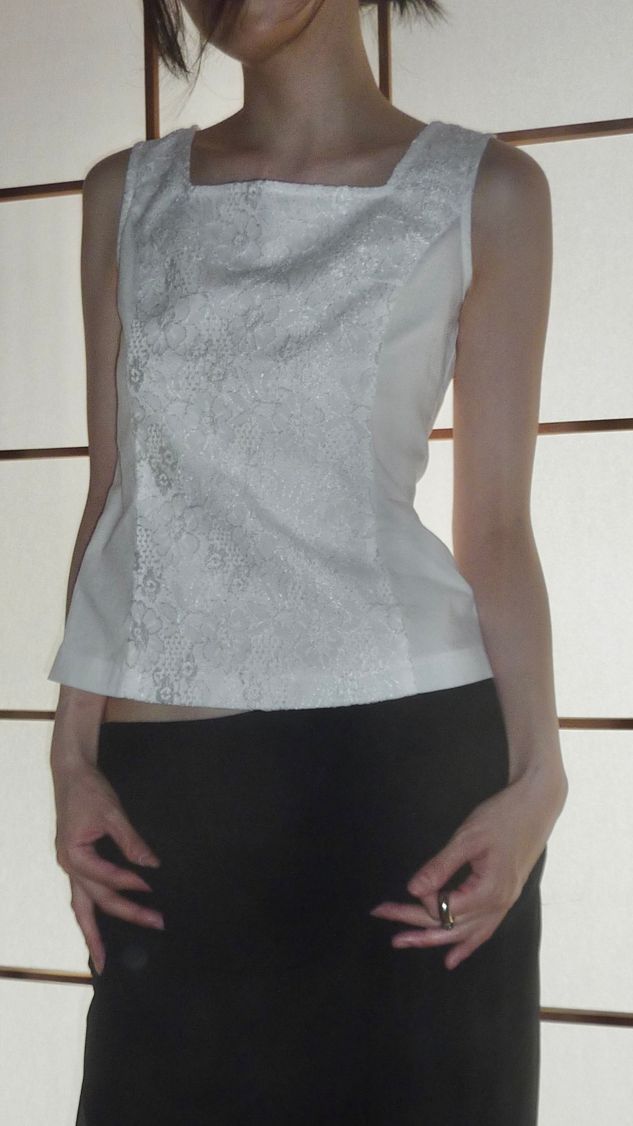 lace design tops