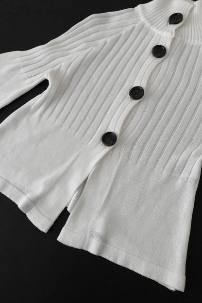 black buttons kint poncho