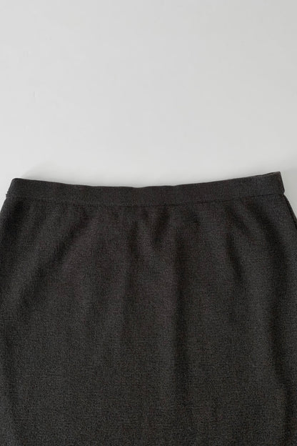 Italy charcoal gray knit skirt