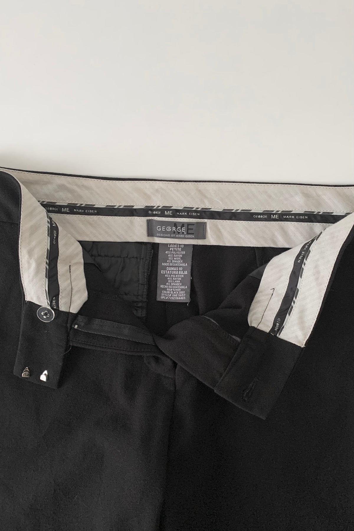 black wide silhouette pants
