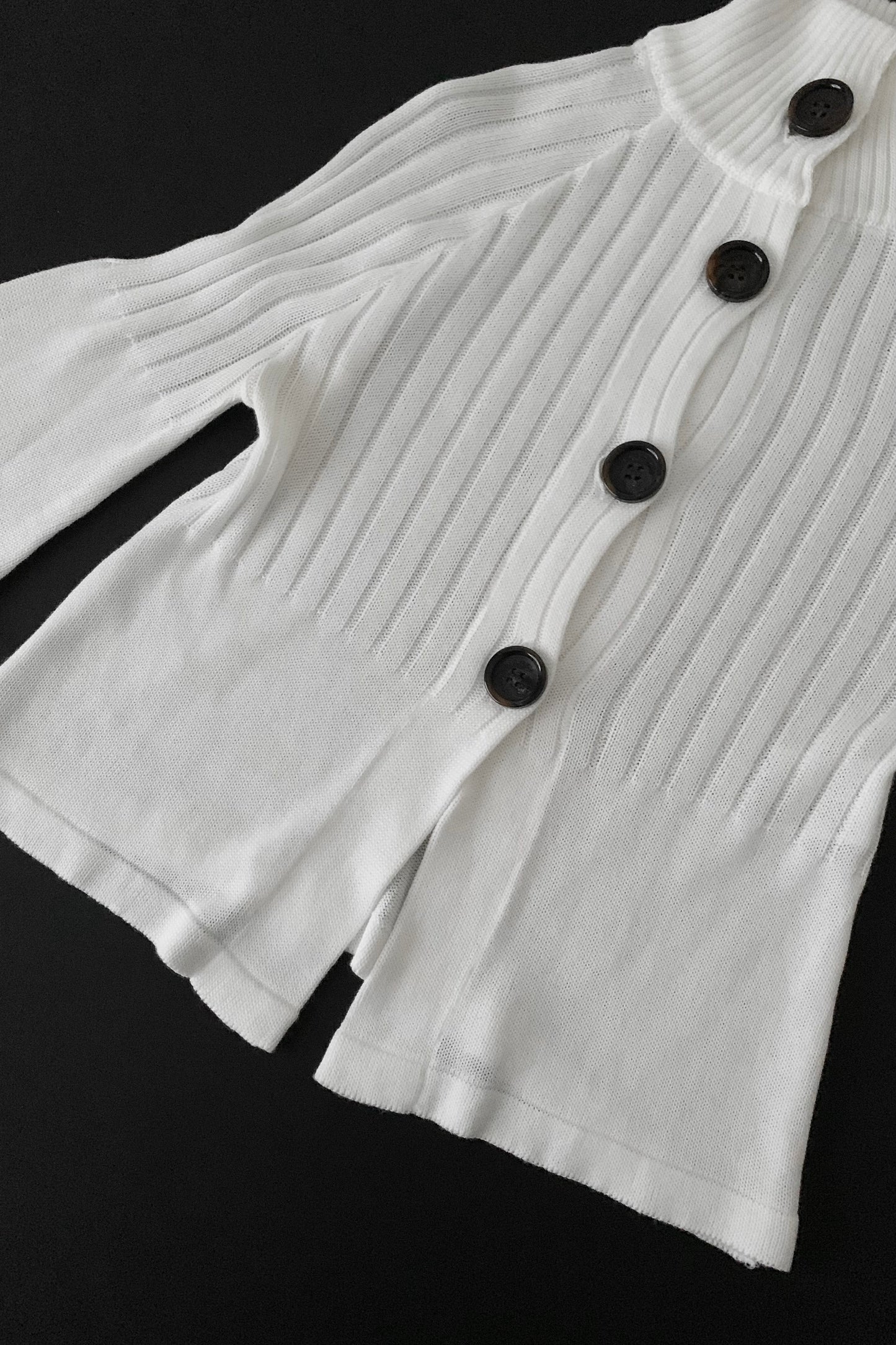 black buttons kint poncho