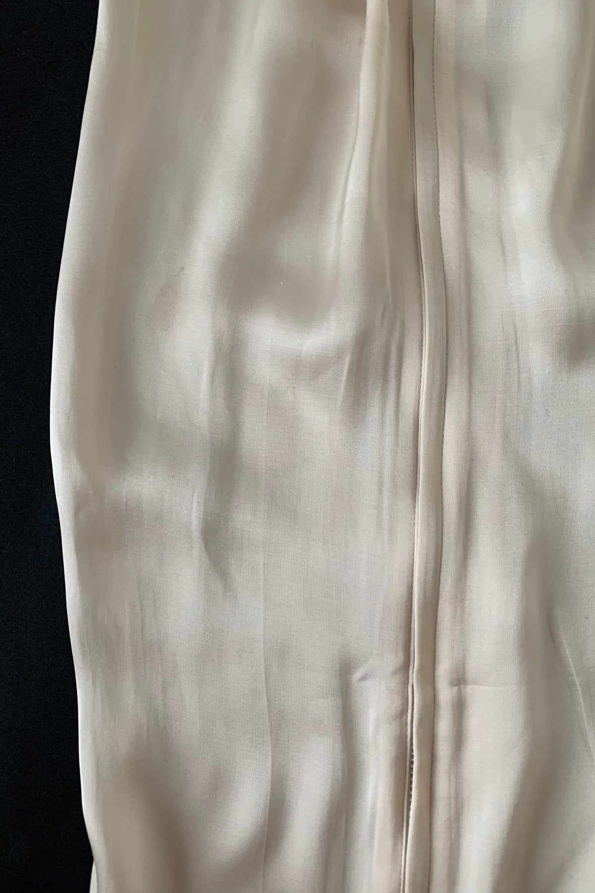 TOGA cream satin zip up pants