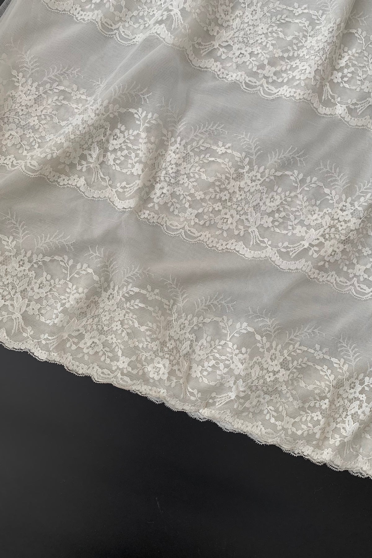 usa ivory lace see-through dress