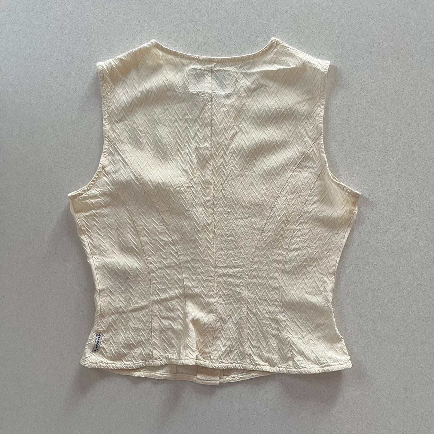 ARMANI pale yellow vest