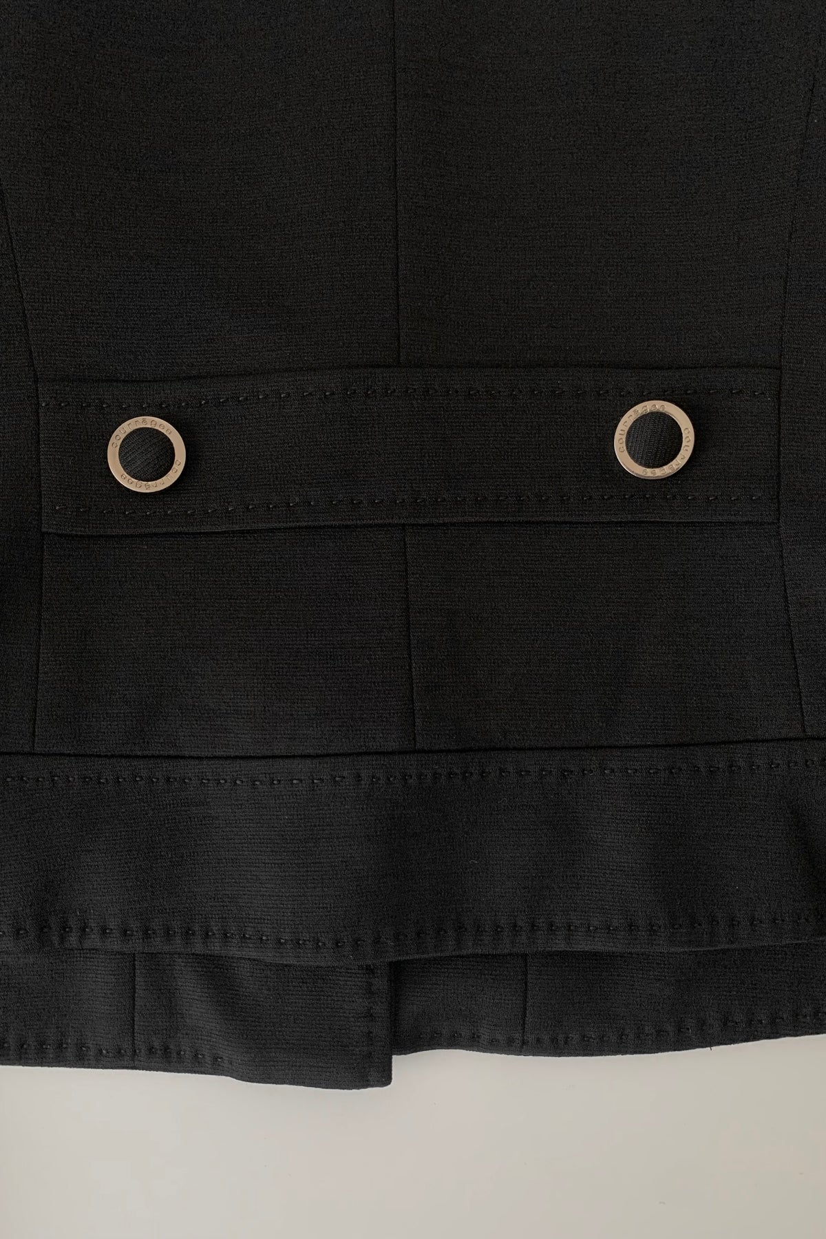 courrage black no collar jacket