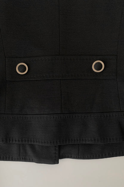 courrage black no collar jacket