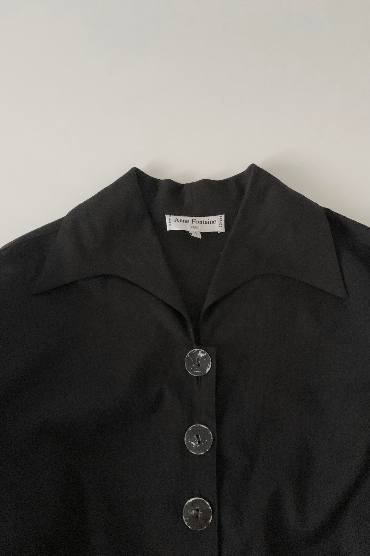 France black over sized coat