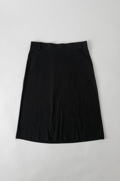 agnes b. black pocket cotton skirt