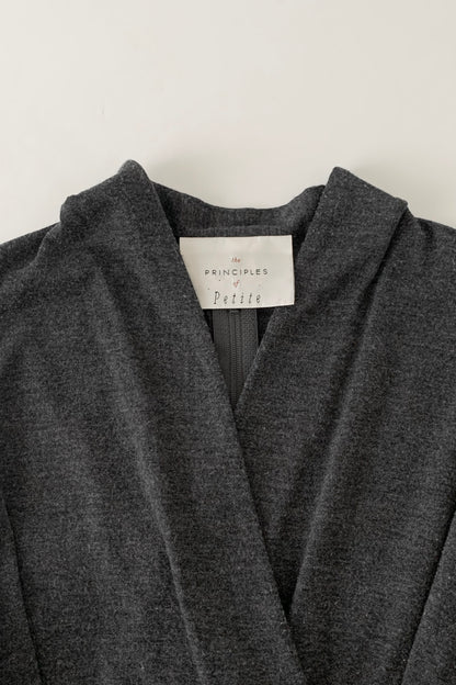 U.K. gray gather design dress