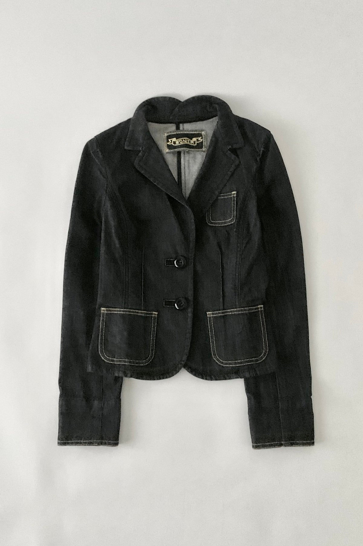 dark gray denim jacket