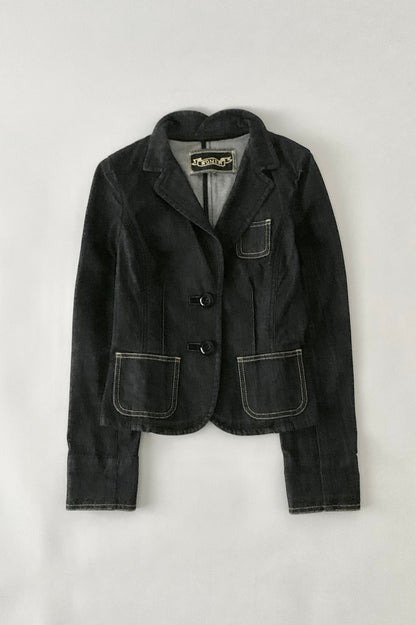 dark gray denim jacket
