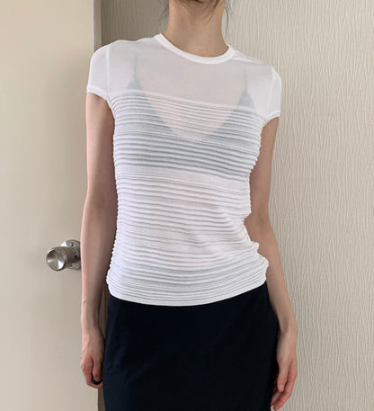 Italy  stripe summer knit