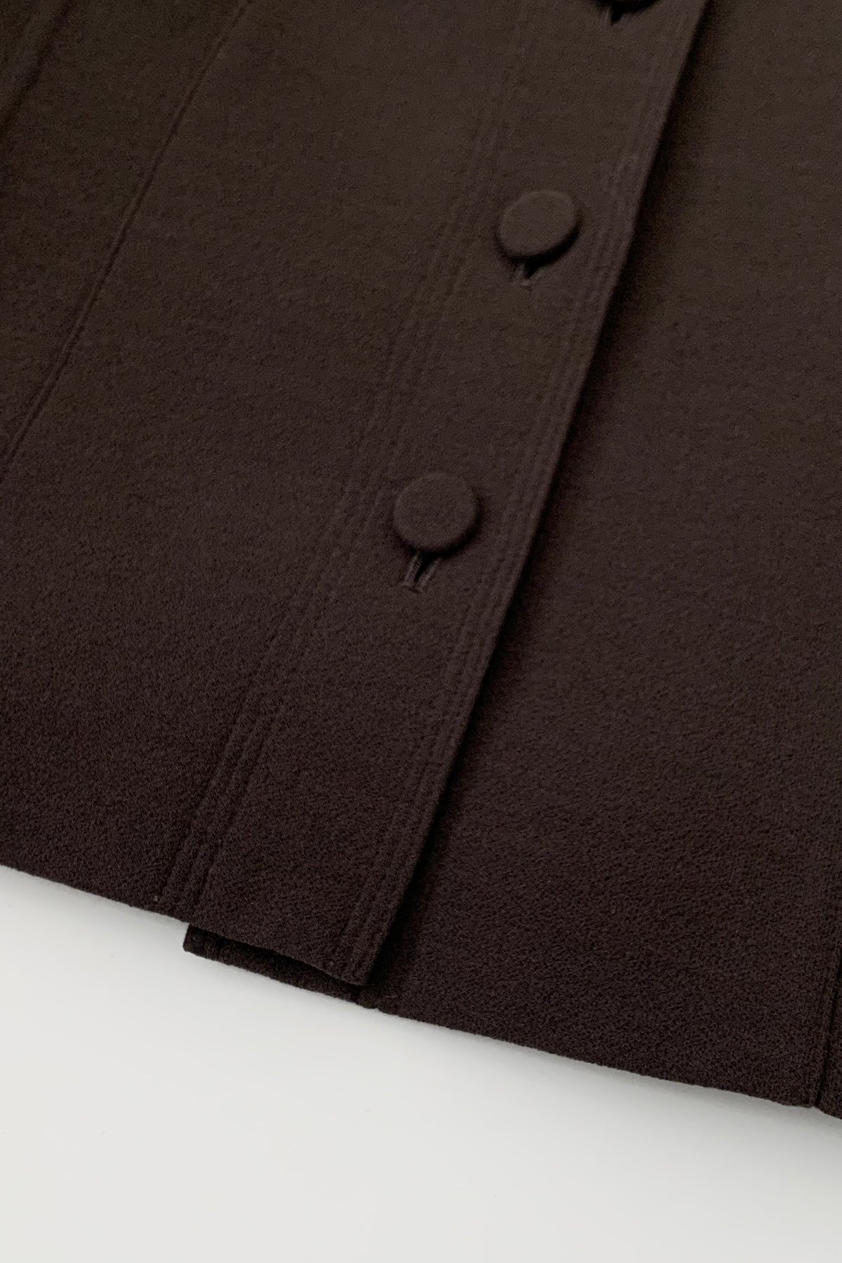 dark brown single breasted jacket