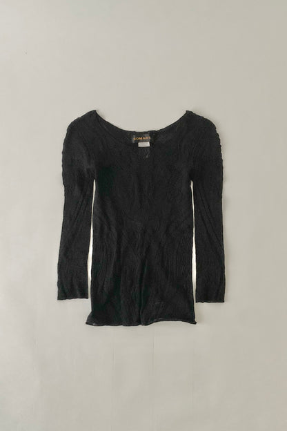 black lace tight tops