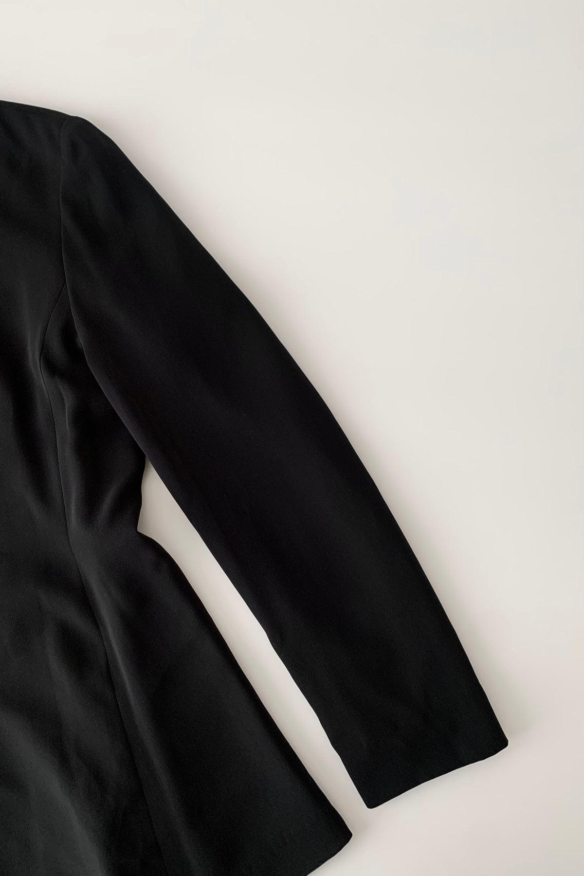 DKNY black no collar light jacket