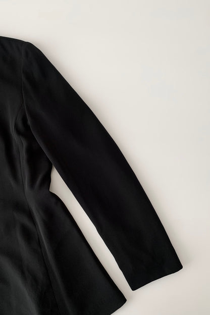 DKNY black no collar light jacket