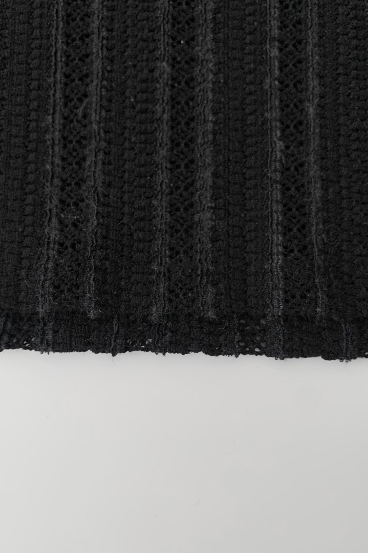 France  black see-through frill  blouse