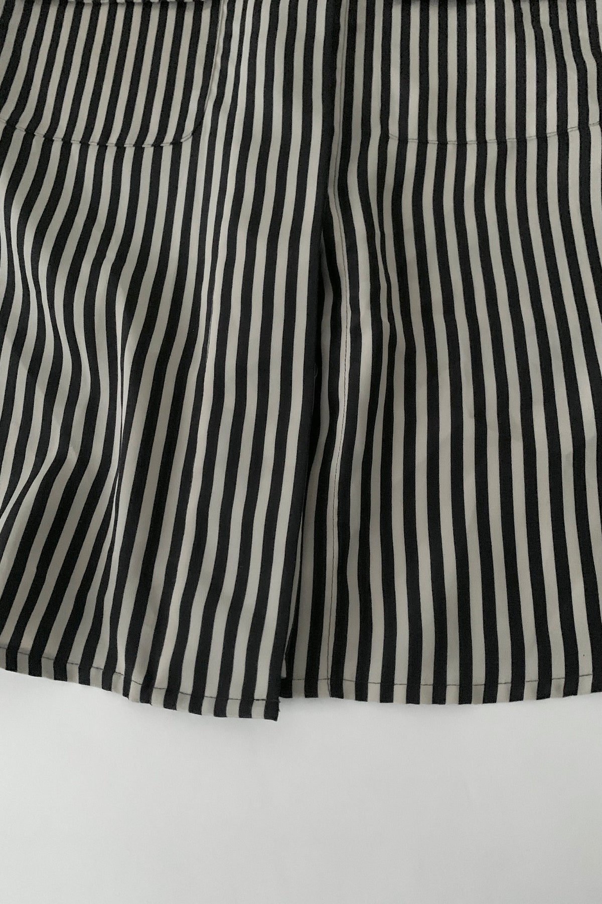 bi-collar stripe shirt