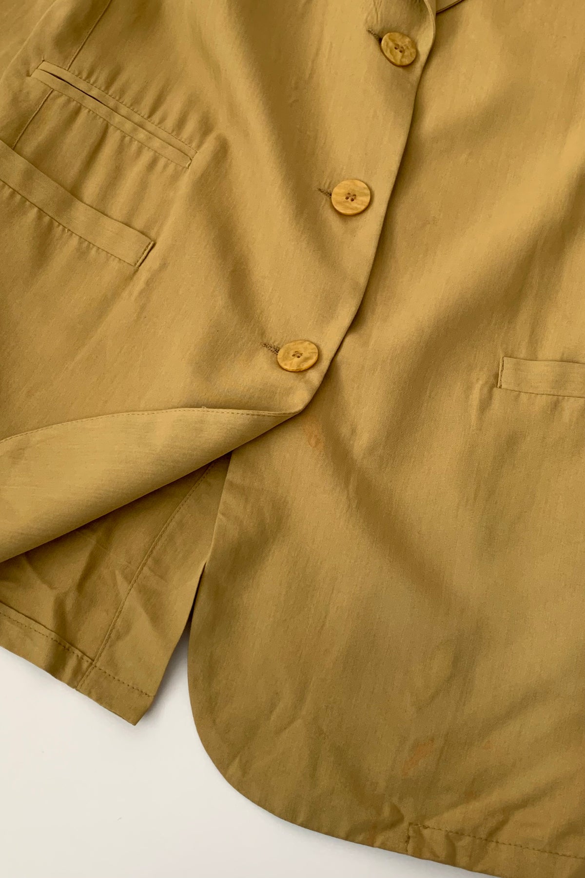 Italy dusty yellow long jacket