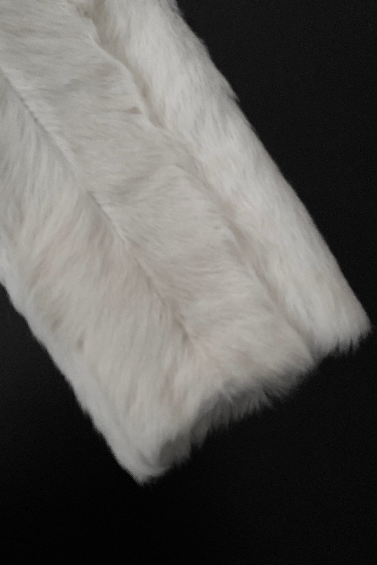 goat fur double breasted  jacket