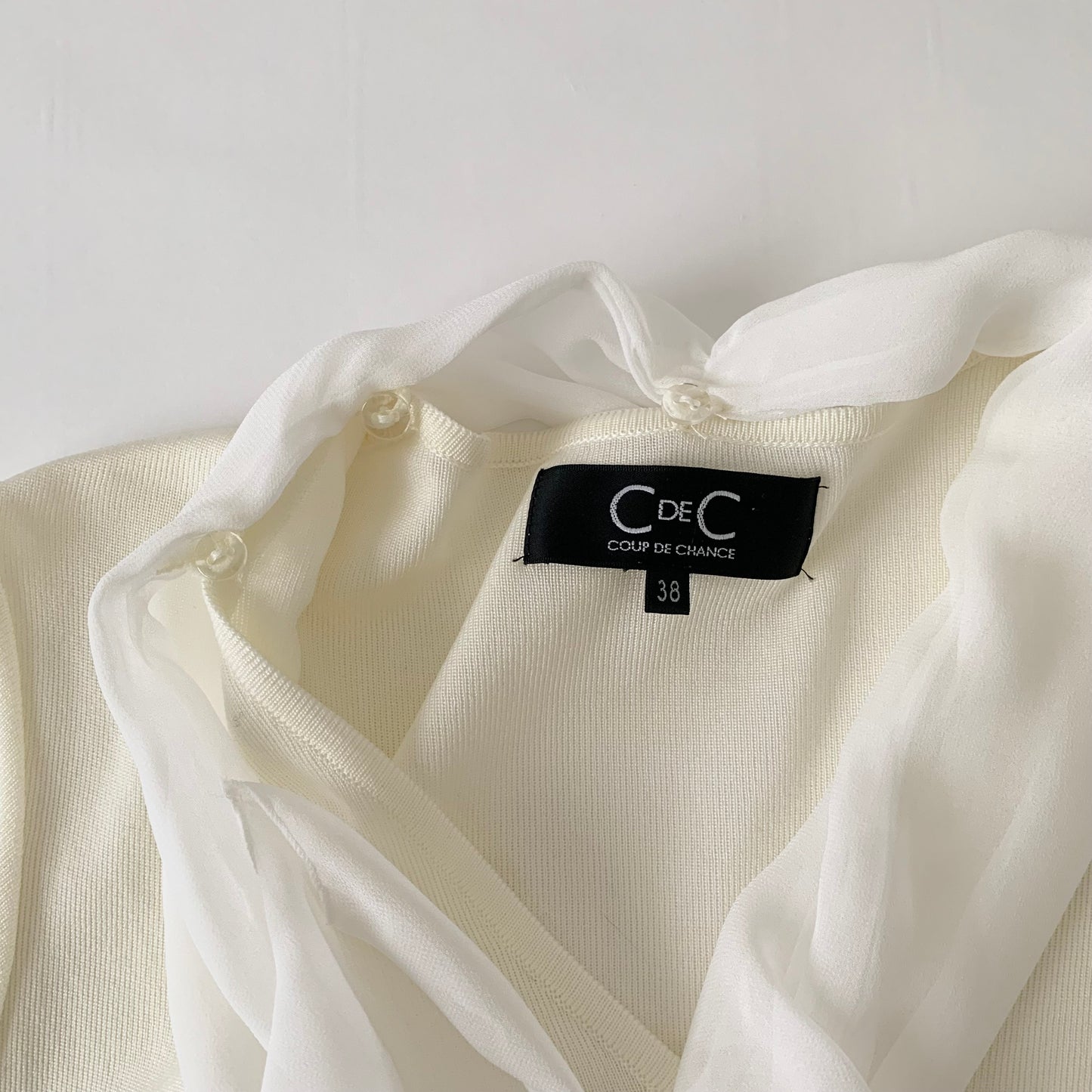 ivory frill design tops