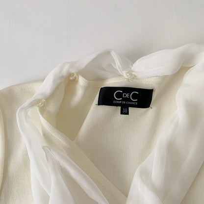 ivory frill design tops