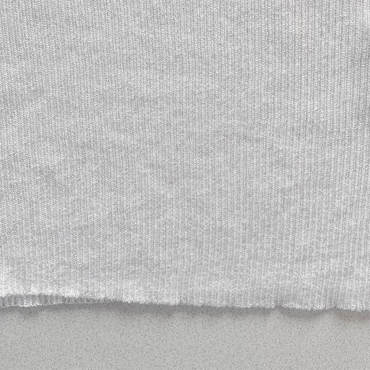 white shirring rib tops