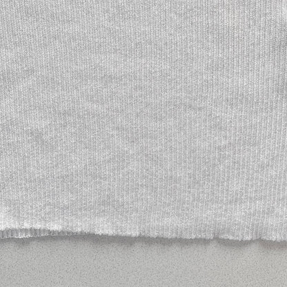 white shirring rib tops